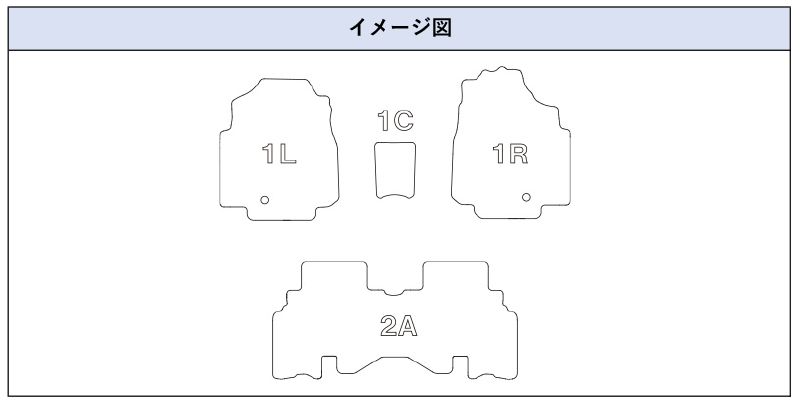用立体フロアマット ラバータイプ