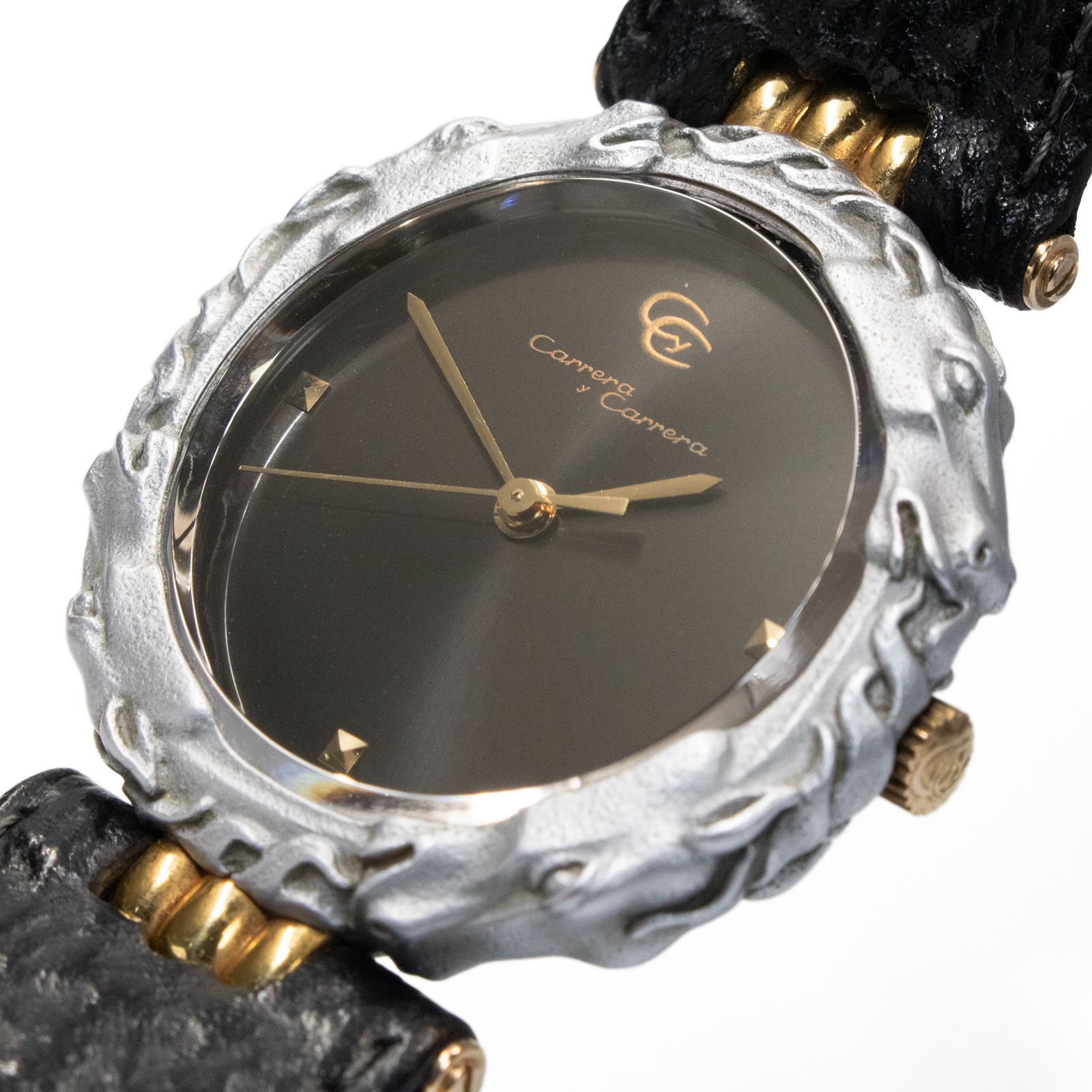 カレライカレラ 腕時計 クォーツ メンズ レディース カバージョ 黒