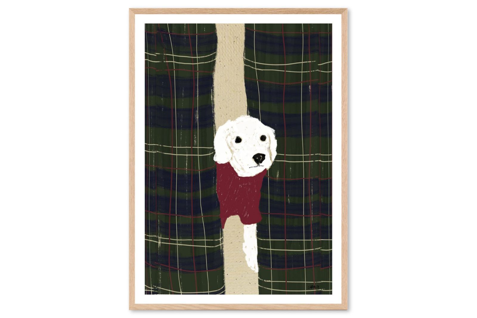 Poster - Frame アートポスター 50×70cm RL Dog 02|142x10150-50x70