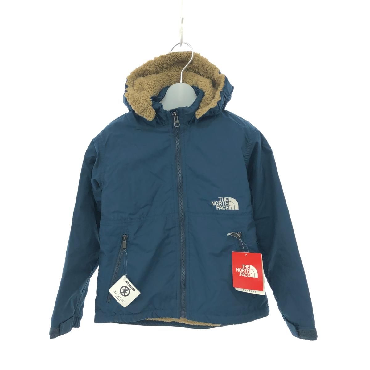 未使用品 THE NORTH FACE ザノースフェイス  コンパクトノマドジャケット サイズ:120 NPJ71856 ネイビー  キッズ 裏ボア　240001127396 THE NORTH FACE（ザ ノースフェイス） コンパクトノマドジャケット