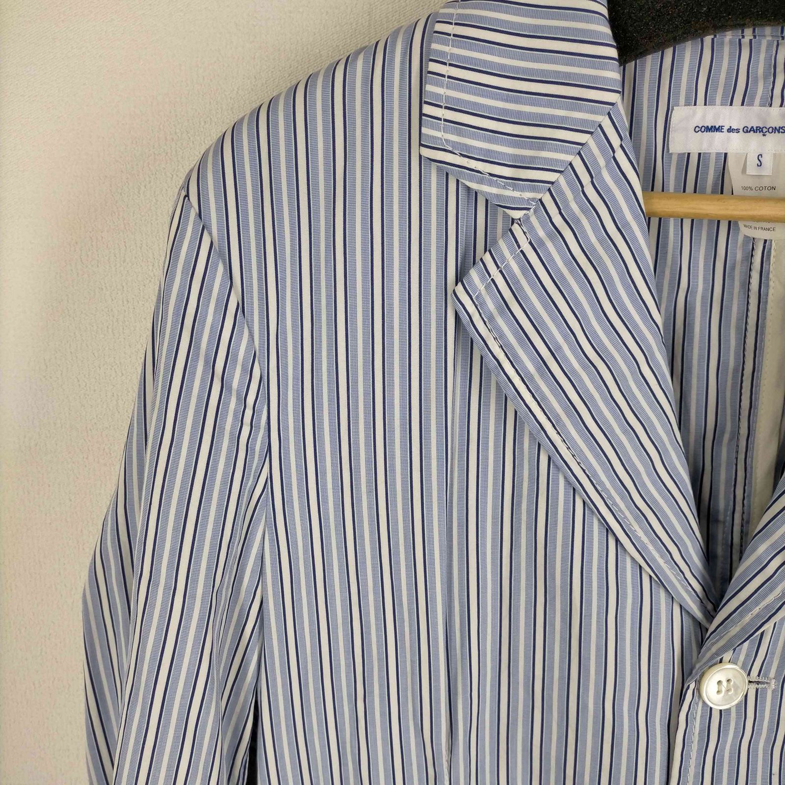 COMME des GARÇONS ストライプ テーラードジャケット S コムデギャルソンシャツ COMME des GARCONS SHIRT 15SS