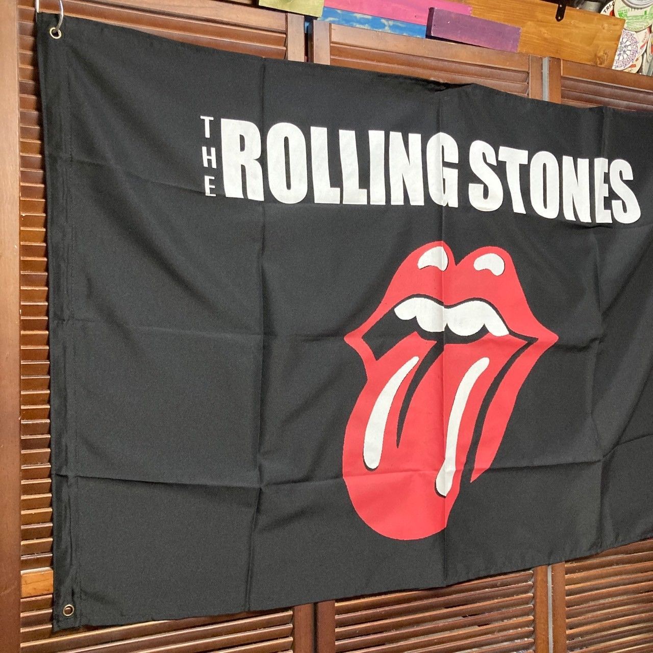 タペストリーローリングストーンズ ROLLING STONES バンド 新品 アクセサリー 小物 メンズ レディス ハンカチ 総柄 ペイズリー クレジット USA EU paris 象 古着 ビンテージ 70s ~ 80s 90s 00s ヴィンテージ 他 