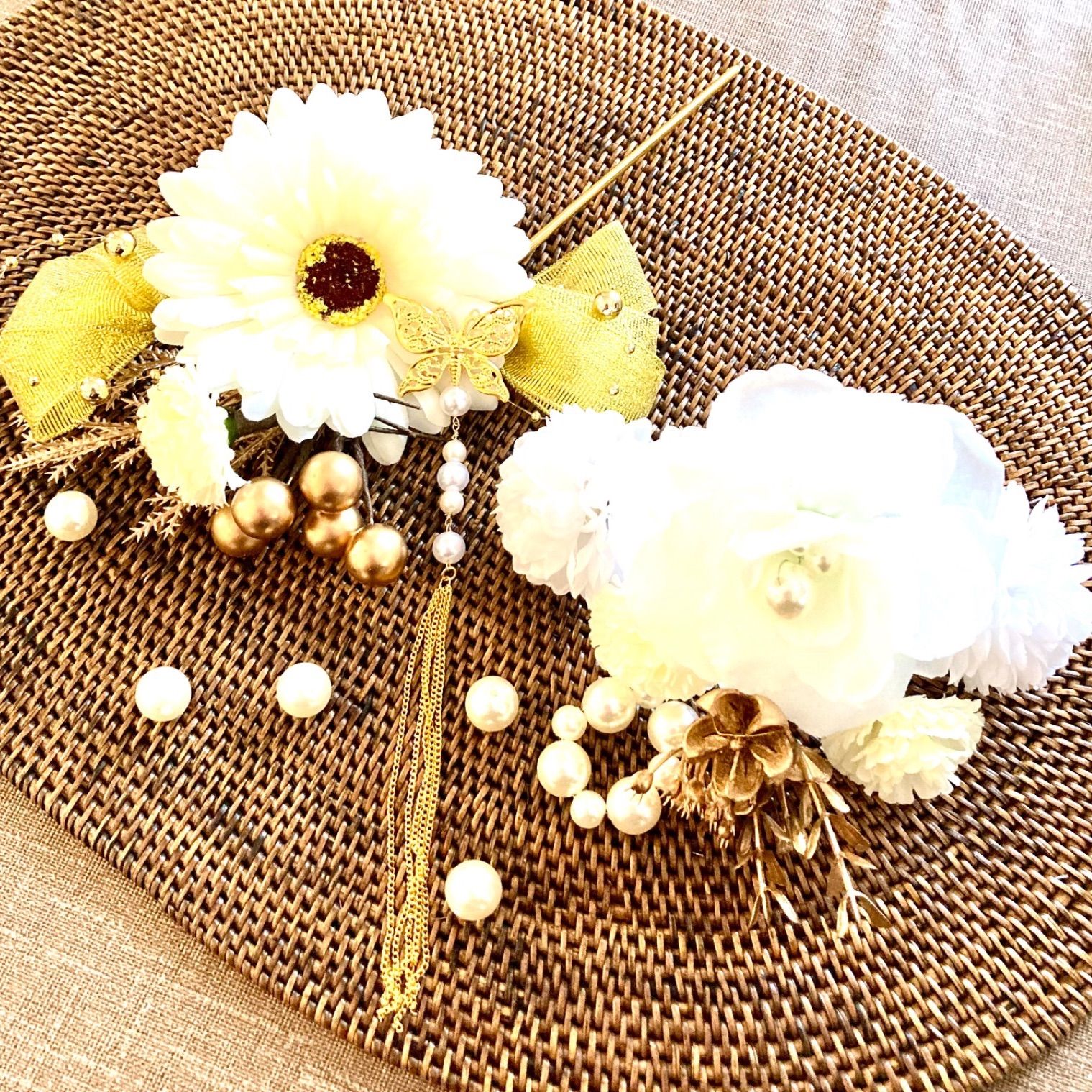 アンティークマゼンタピンクの着物にミニだらりの帯セット☆2歳から3