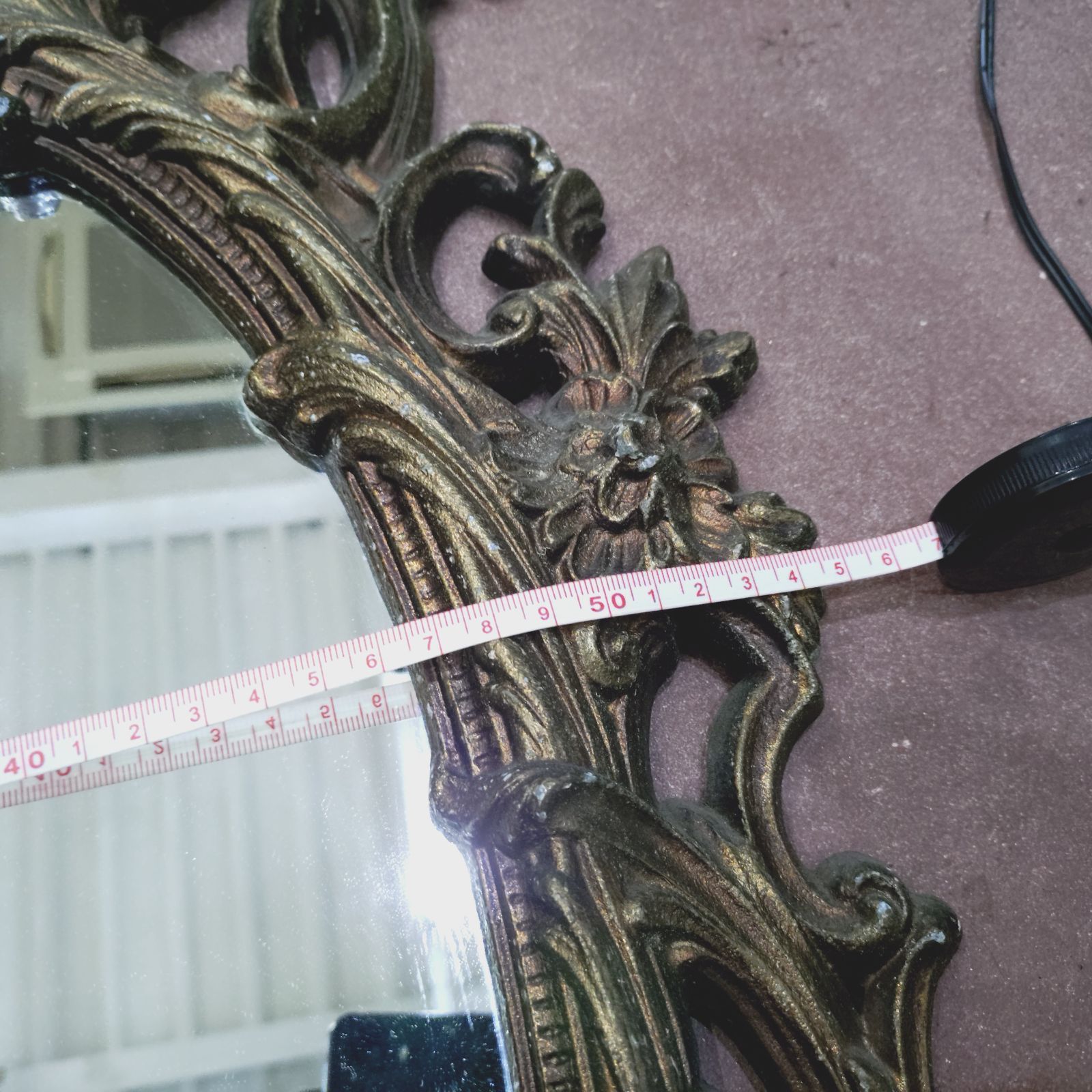 モロッコ 金属フレーム 壁掛けミラー ヴィンテージ アンティーク