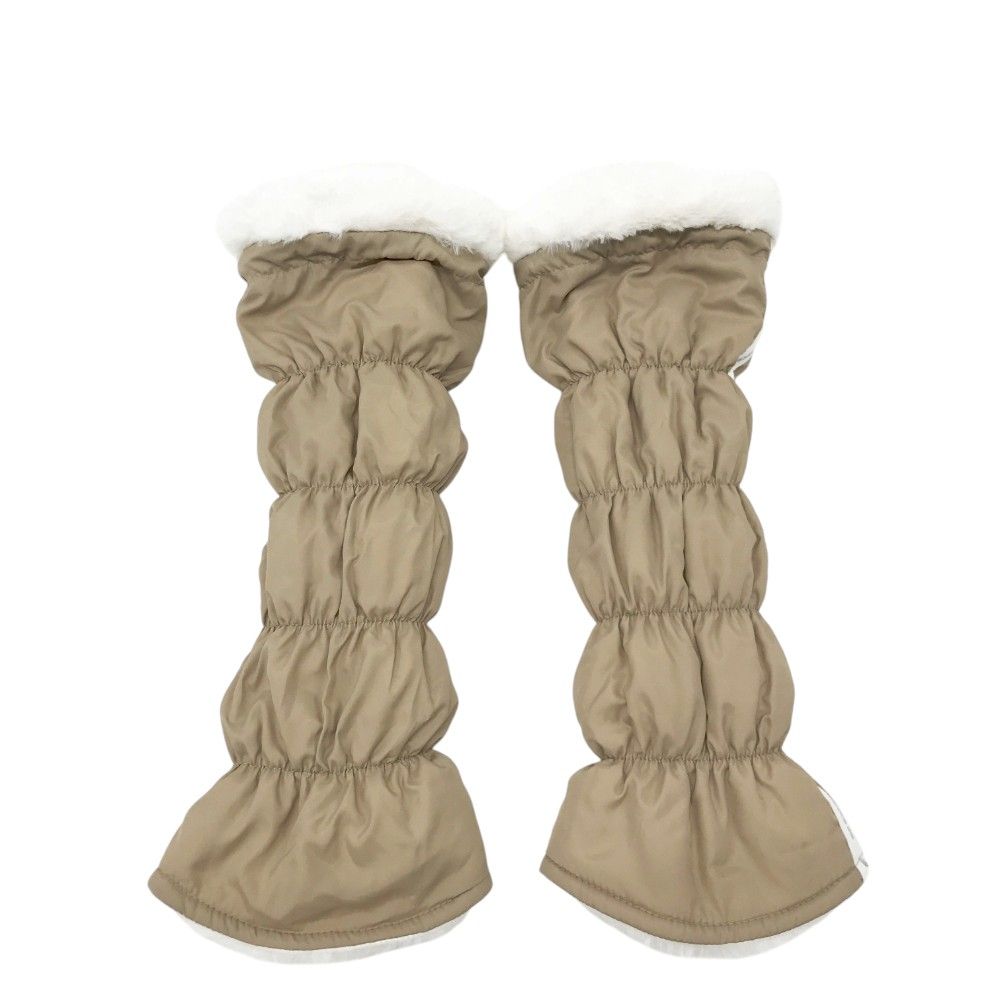 NEW BALANCE GOLF ニューバランス リバーシブル レッグウォーマー ロゴライン ベージュ系 FR 240101365519 ゴルフウェア ストスト