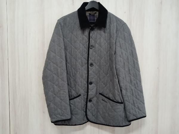 BARBOUR バブアー キルティングジャケット SIZE:40 グレー チェック