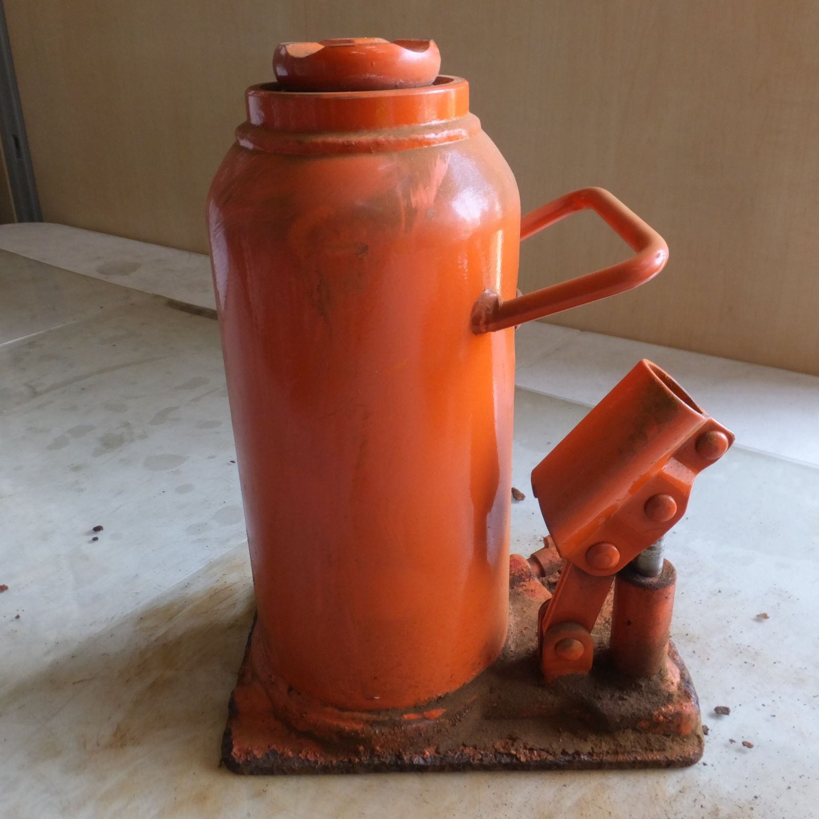 ◆マサダ 油圧ジャッキ MHK-15N 工具 15TON 15ton 15トン 15000kg 油圧式 オイル だるま ダルマ 車載 自動車 点検 整備 9 ◆