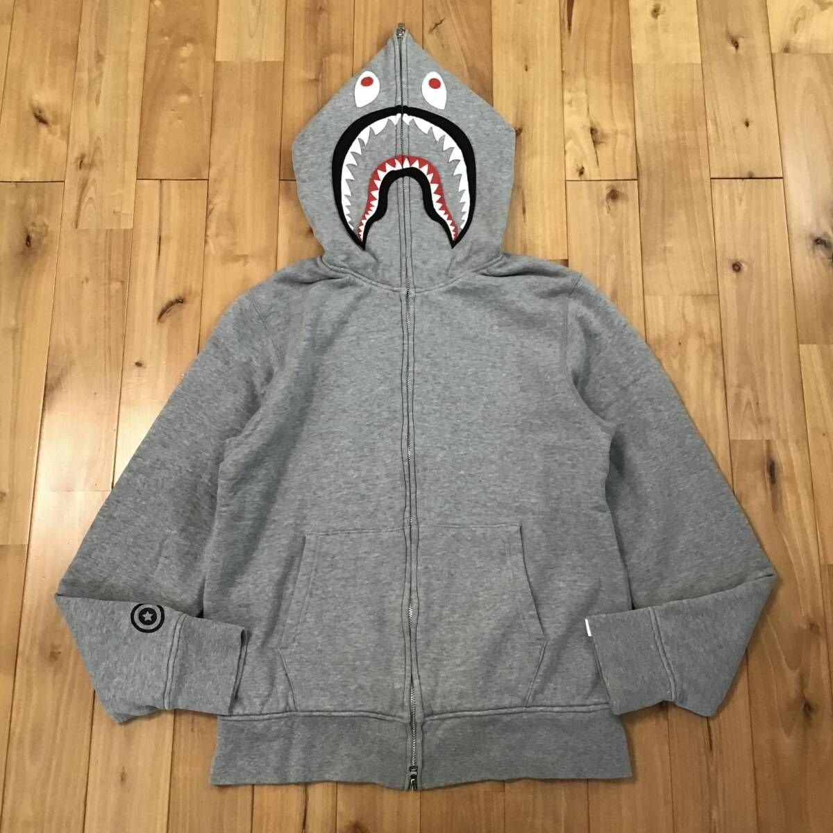 ☆復刻☆ 2nd シャーク パーカー Mサイズ グレー PONR shark full zip
