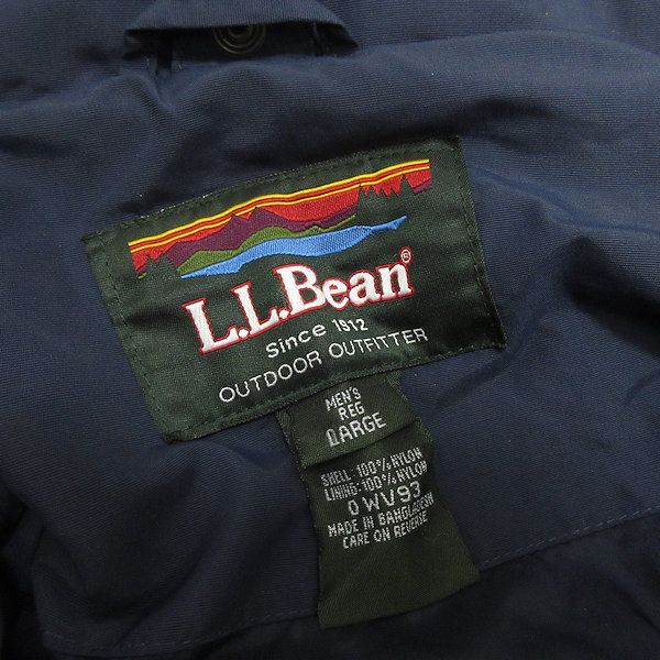  Q■エルエル ビーン/L.L.BEAN マウンテンパーカジャケット■紺【メンズL】MENS/レトロ/388【中古】