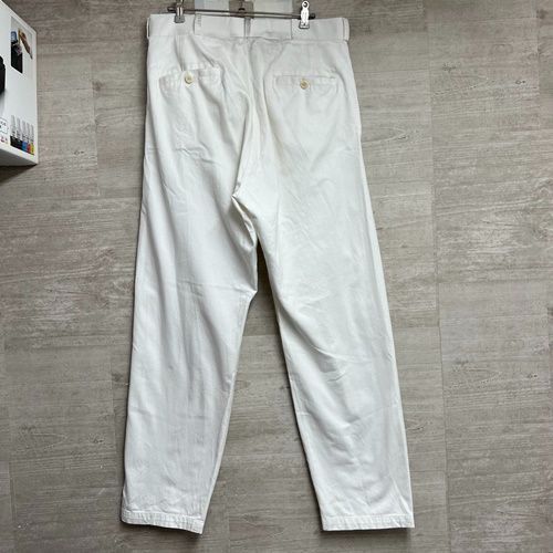 YAECA ヤエカ 17654 ワイドテーパード チノパンツ size32 ホワイト
