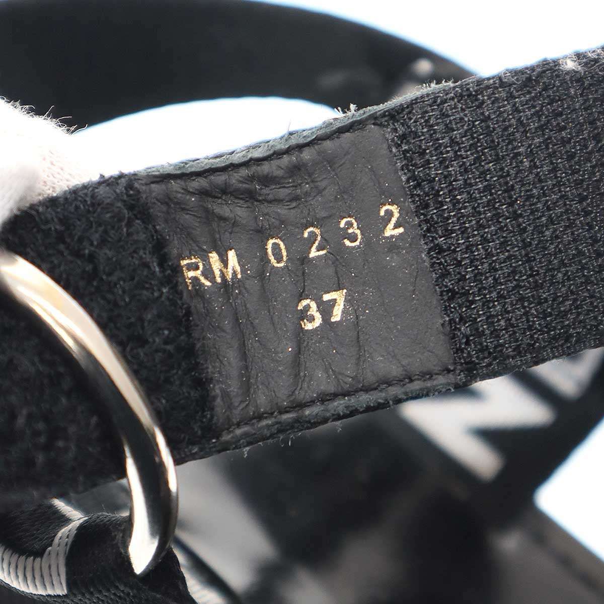 CELINE セリーヌ レオ ロゴストラップサンダル RM 0232 ブラック 37  