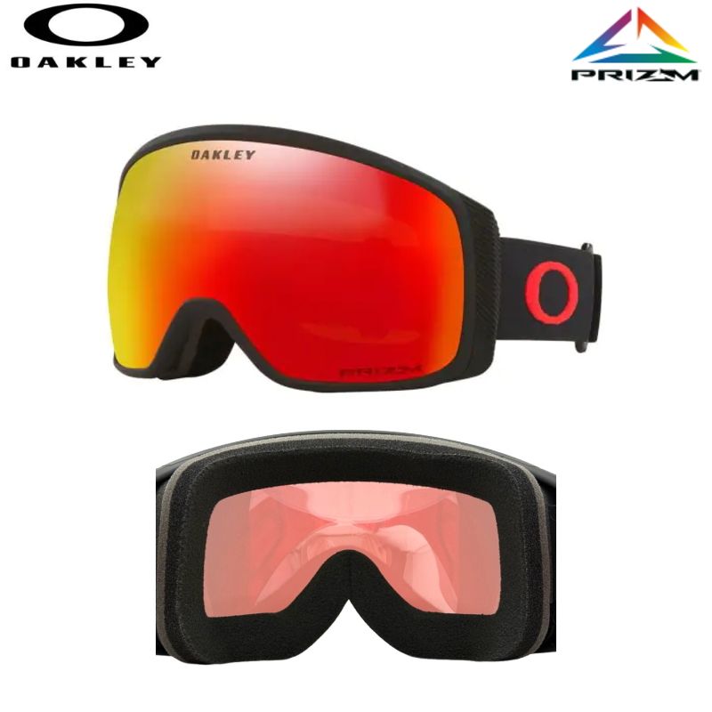 24-25OAKLEY FLIGHT TRACKER M EXC BLACK レンズ PRIZM TORCH IRIDIUMオークリー