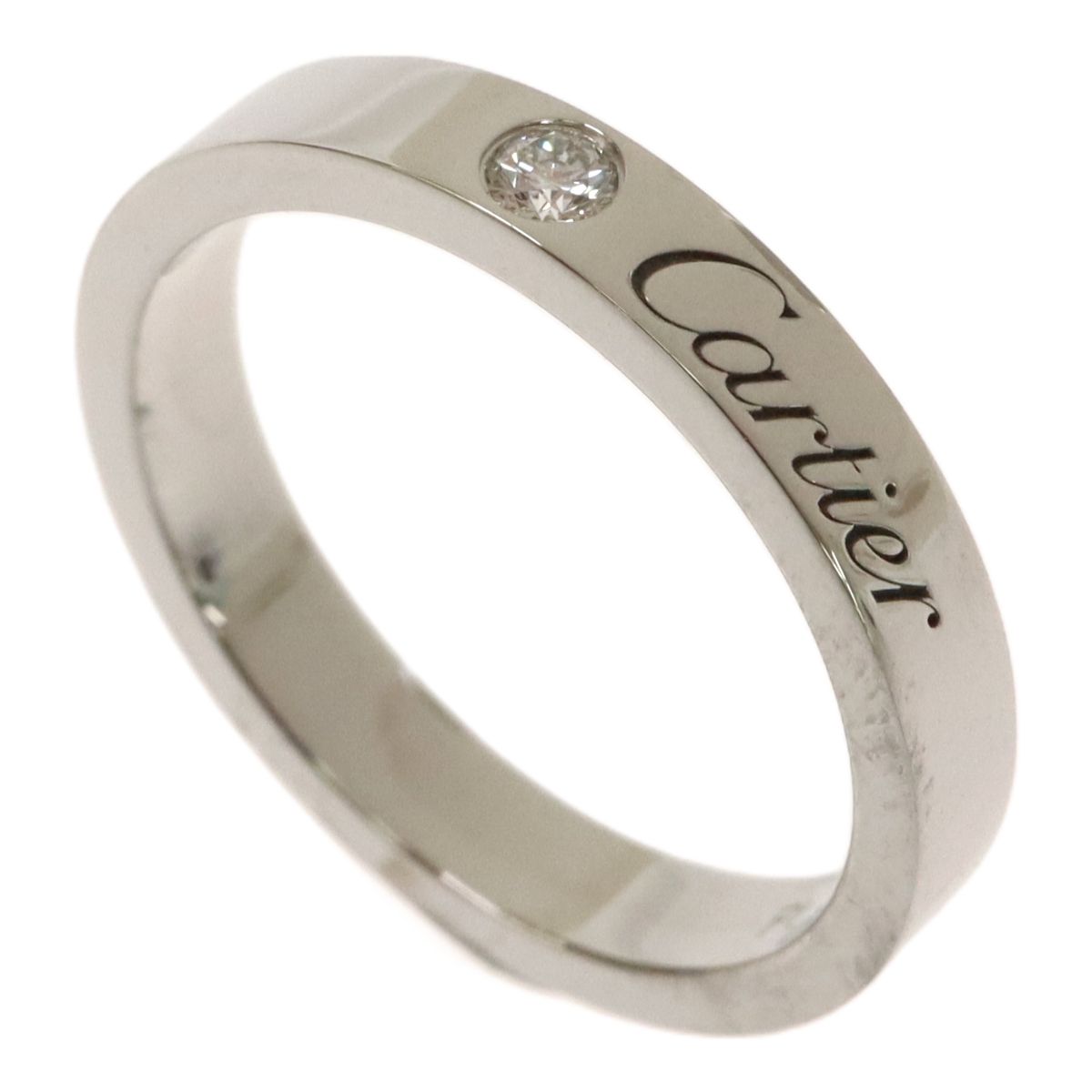 Cartier カルティエ Pt950 プラチナ ダイヤ1P C ドゥ カルティエ