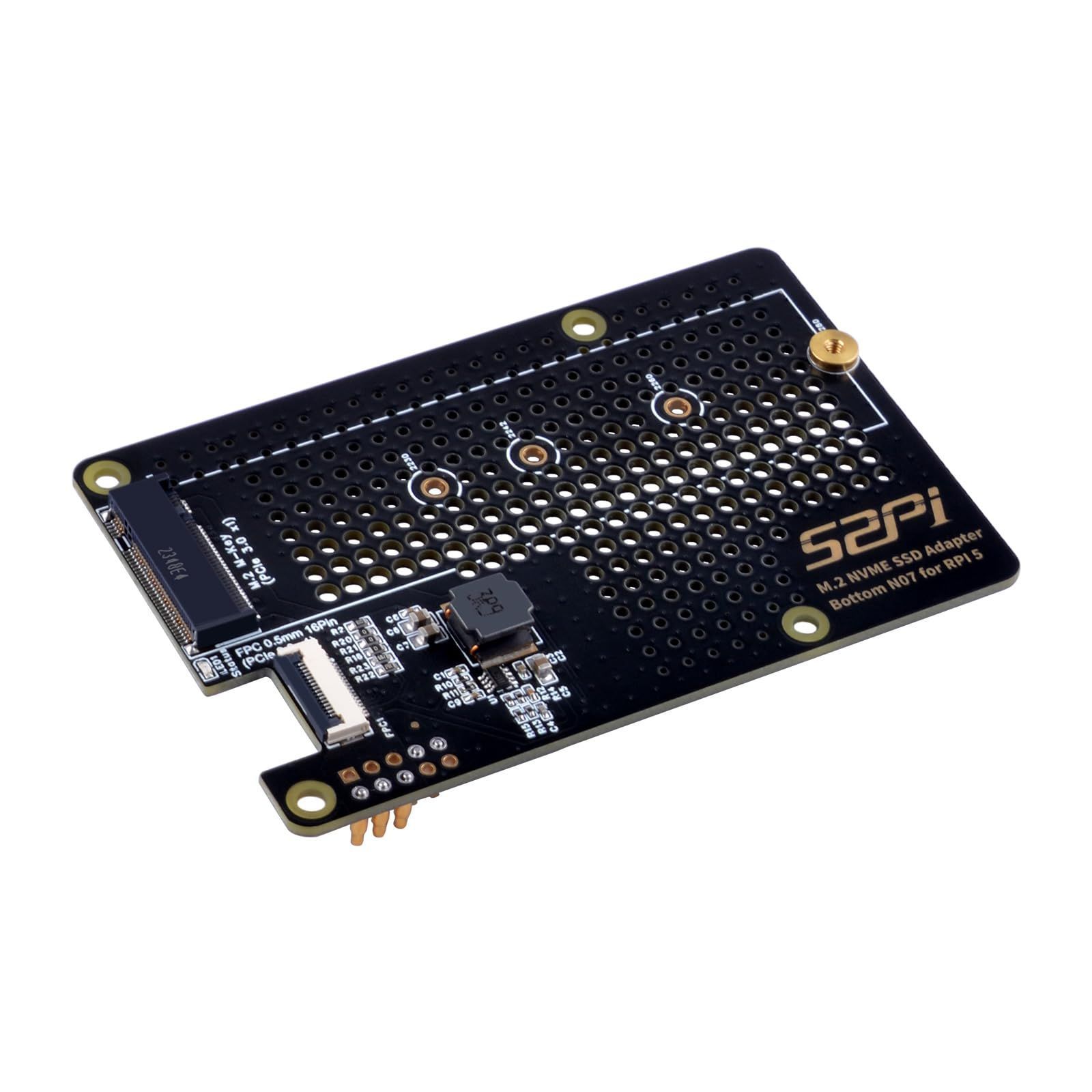 【新着商品】をサポート 2230/2242/2260/2280 SSD SSD NVMe NVMe Key-M 用、M.2 5 Pi 周辺機器ボード、Raspberry PCIe PCIe M-Key M.2 N07 GeeekPi