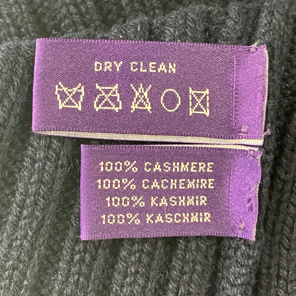 Ralph Lauren パープルレーベル カシミヤニットタイ Ralph Lauren パープルレーベル カシミヤニットタイ イタリア製