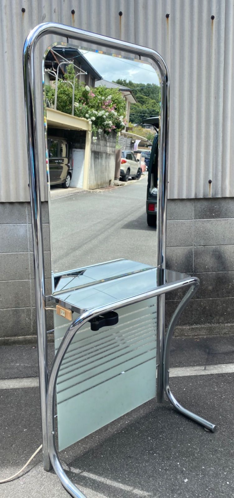 げ 美容室 片面ドレッサー カウンター コンセント付き
