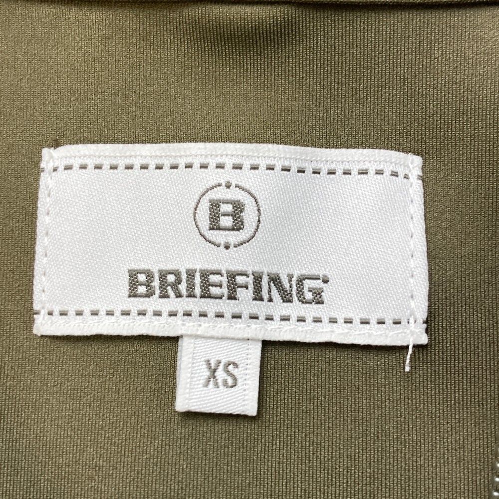 サイズ：XS BRIEFING GOLF ブリーフィング  ハーフジップ スウェットトレーナー  カーキ系 [240101430449] ゴルフウェア レディース ストスト サイズ：XS BRIEFING GOLF ブリーフィング ハーフジップ