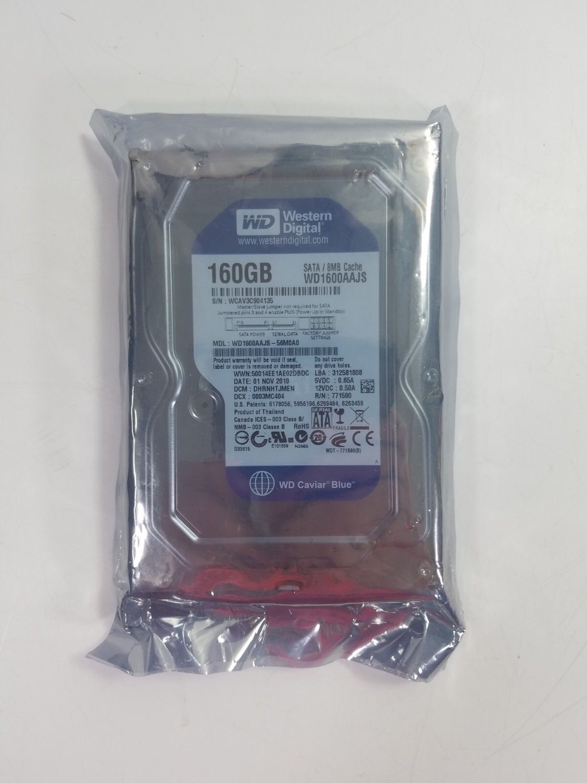 爆買い，人気 Western Digital 160GB WD1600AAJS 7200RPM SATA 3.5 Desktop HDD Hard Disk Drive HDD・ハードディスクドライブ