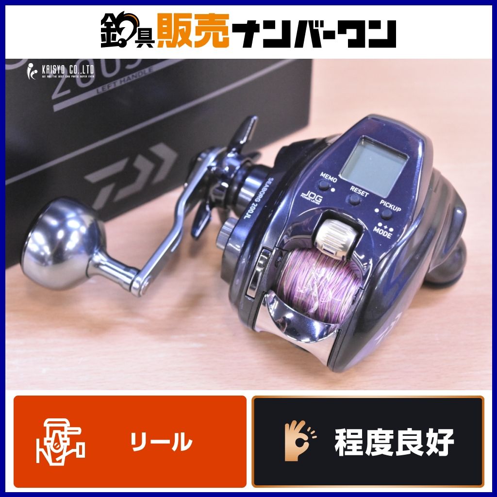 ダイワ 22 シーボーグ 200J L 左巻き 電動リール DAIWA SEABORG オフショア 船釣り 落とし込み マダイ アマダイ 青物 マルイカ 等