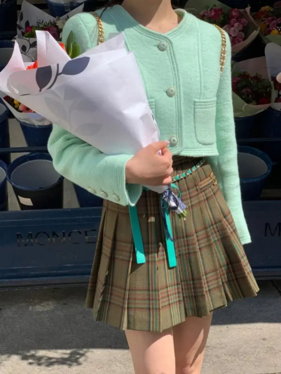 seooocookie ソークッキー オリビアチェックミニスカート M