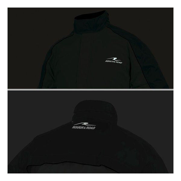 デュアルテックスコンパクトレインスーツ オレンジ-M