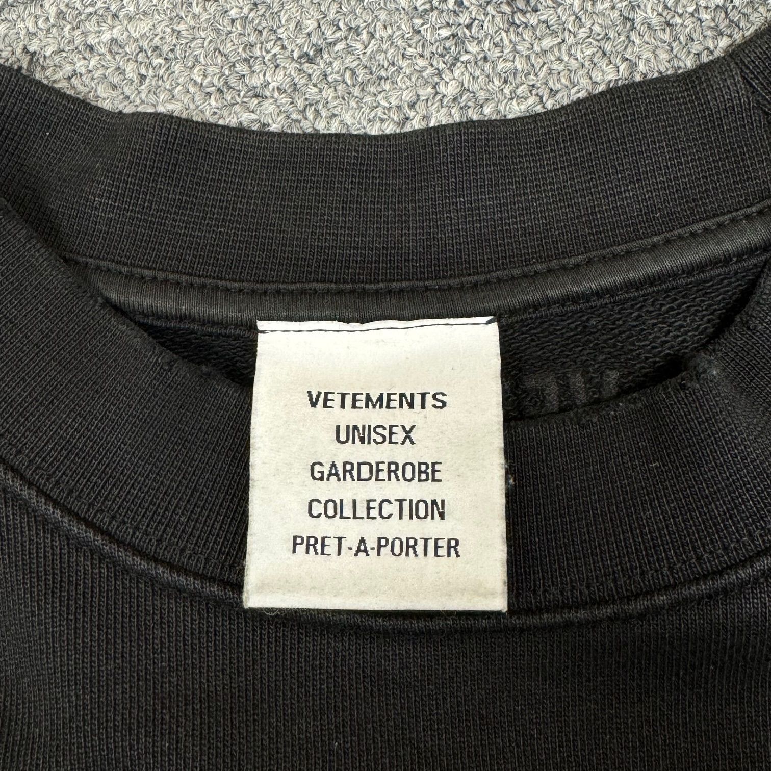 VETEMENTS 23SS Not Doing Crewneck Sweat ノットドゥーイングクルー 