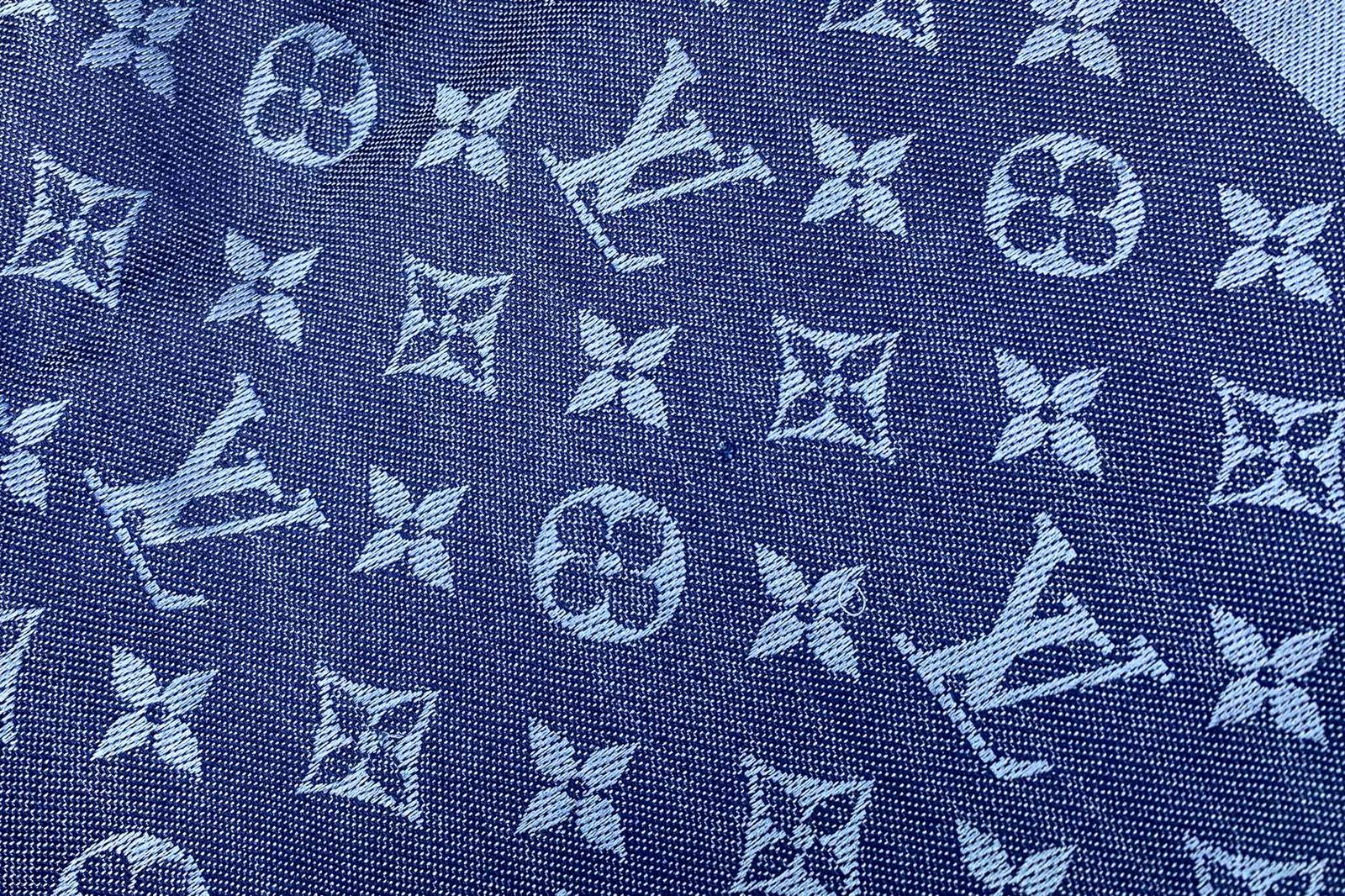 正規品 ルイヴィトン モノグラム 大判ストール ショール デニムブラック 国内発 Louis Vuitton ショール モノグラム デニム 大判ストール