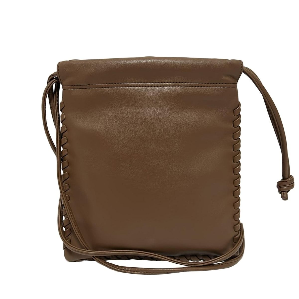 ヴァジック ショルダーバッグ 黒 巾着型 VASIC ブラック レザー 巾着型