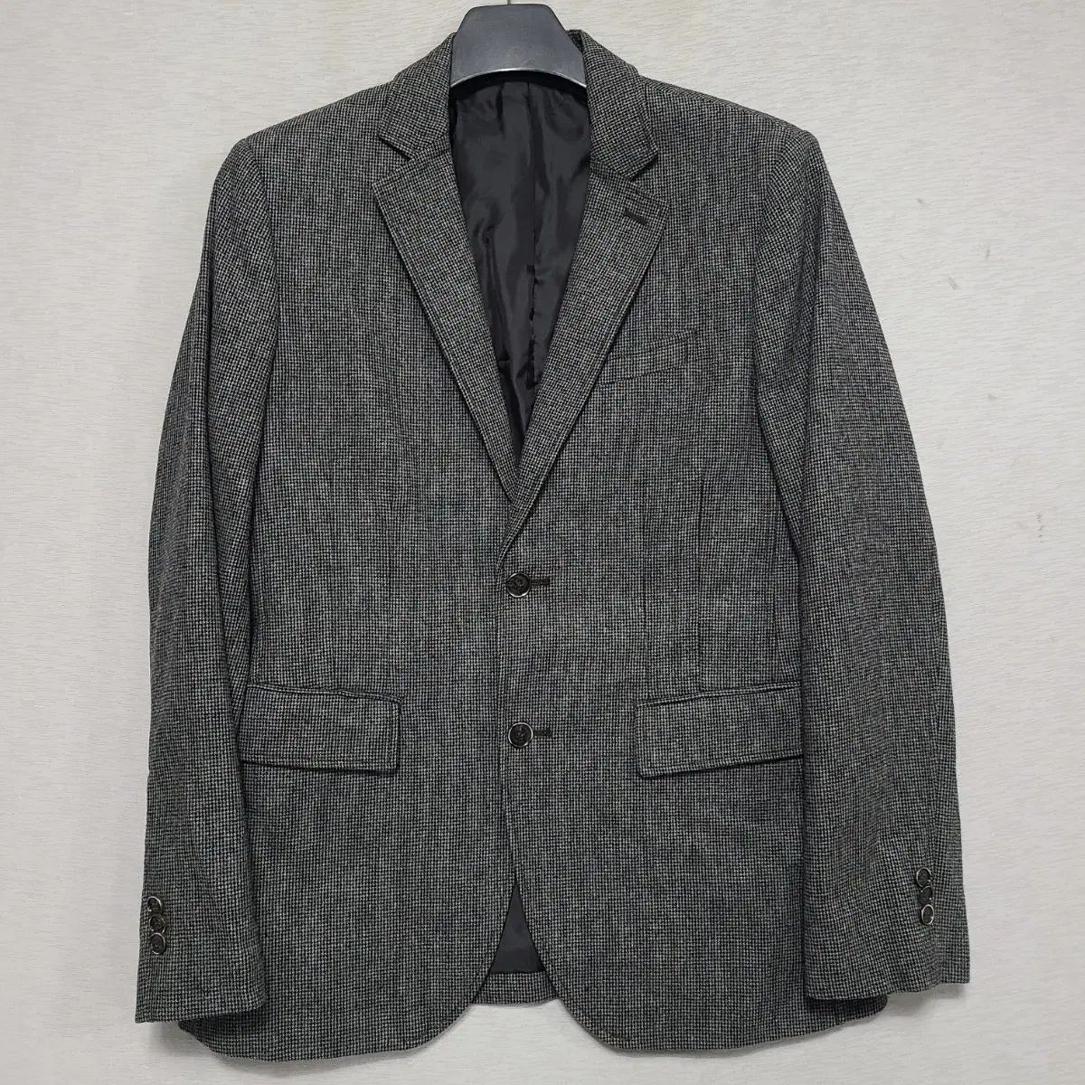 【雷市場（ポンジャン）商品韓国直送】 シリーズ ウール チェック チャコールジャケット メンズ 100 ― 0110