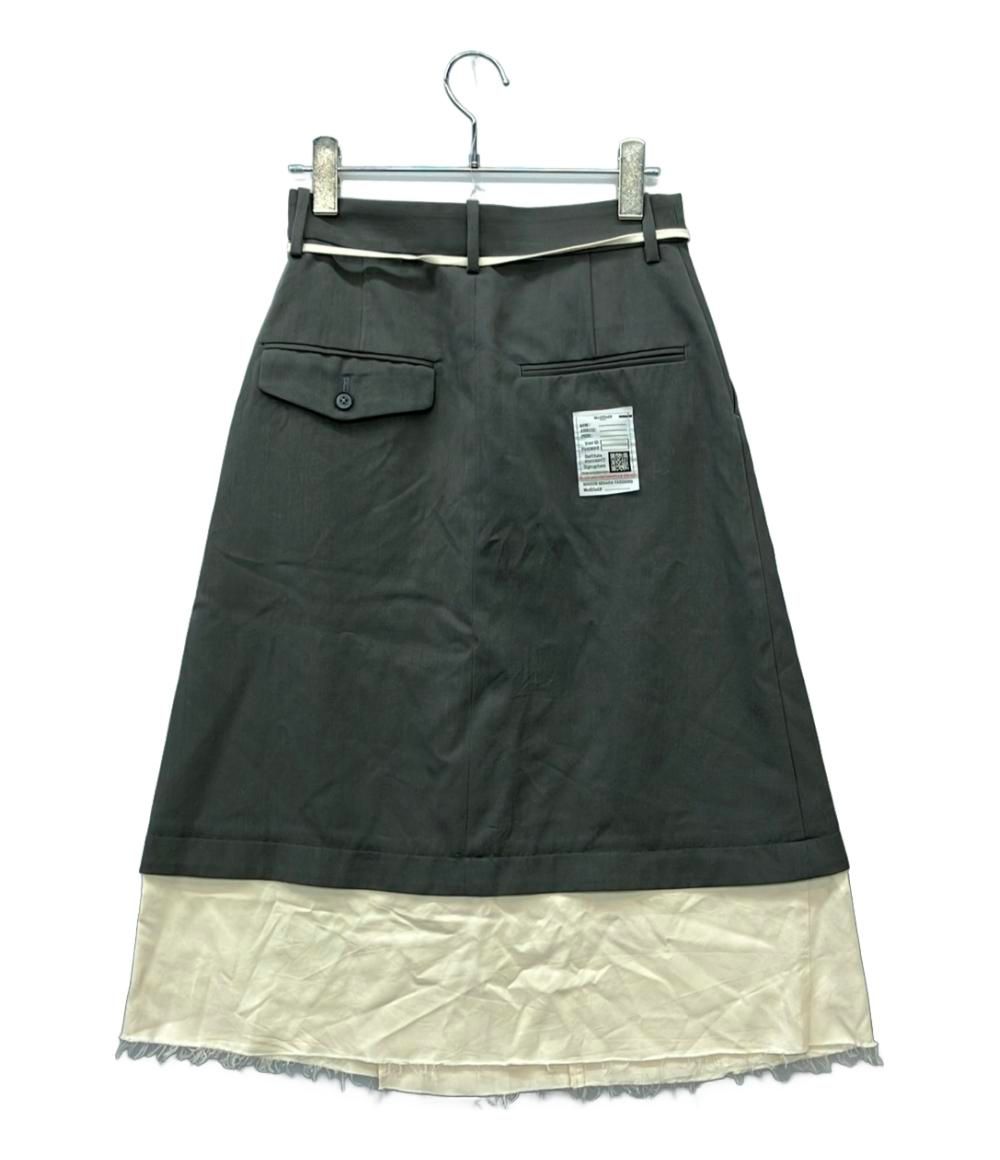 メゾンミハラヤスヒロ 膝丈スカート ラップスカート k13sk293 レディース SIZE 36 S Maison MIHARA YASUHIRO