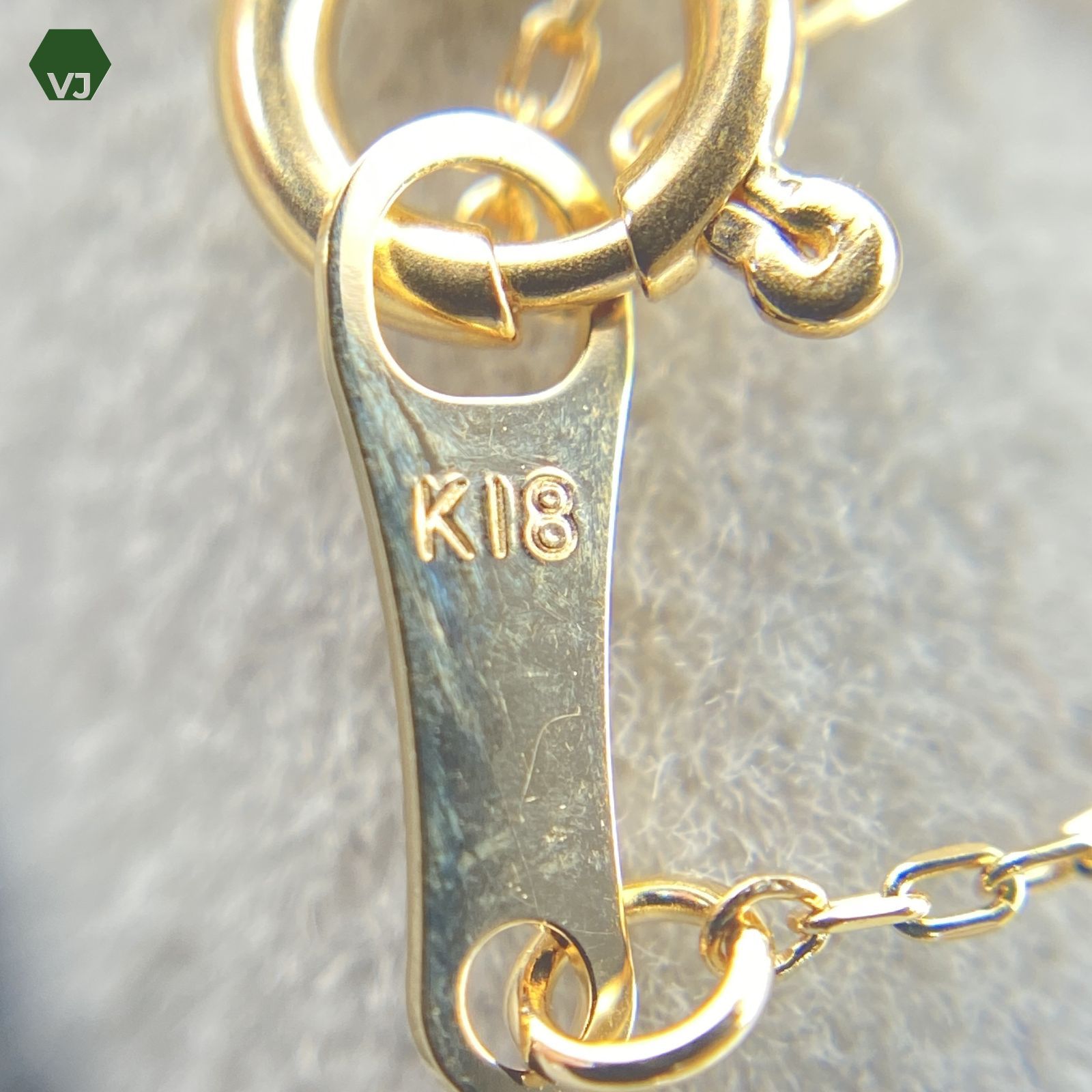 25‐09】一粒 ダイヤモンド ネックレス D0.43ct【中古】【K18YG】【40 