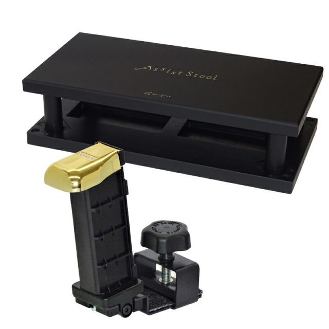 吉澤 アシストペダル 23-ASP アシストスツール ブラック 23-ASS BK セット 足置き台