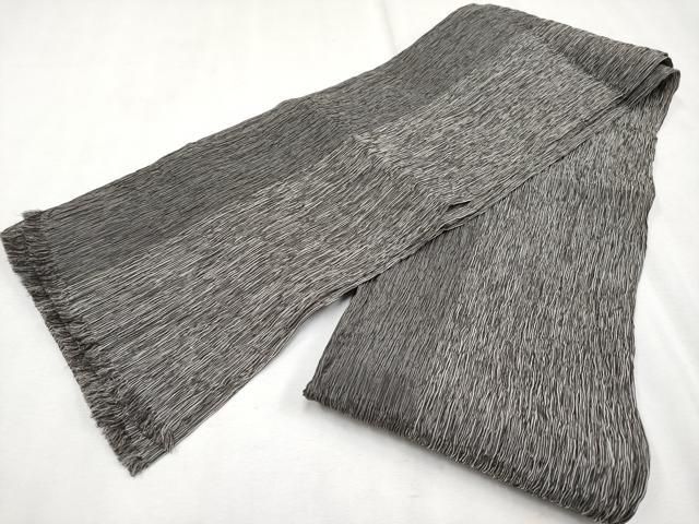 平和屋着物□極上 夏物 男性 本場小千谷ちぢみ・兵児帯セット キング