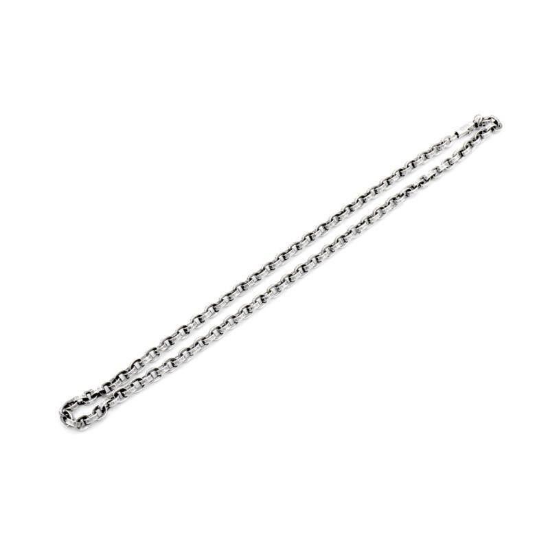 クロムハーツ CHROME HEARTS PAPER CHAIN 18 シルバー ペーパーチェーン ネックレス h 5533