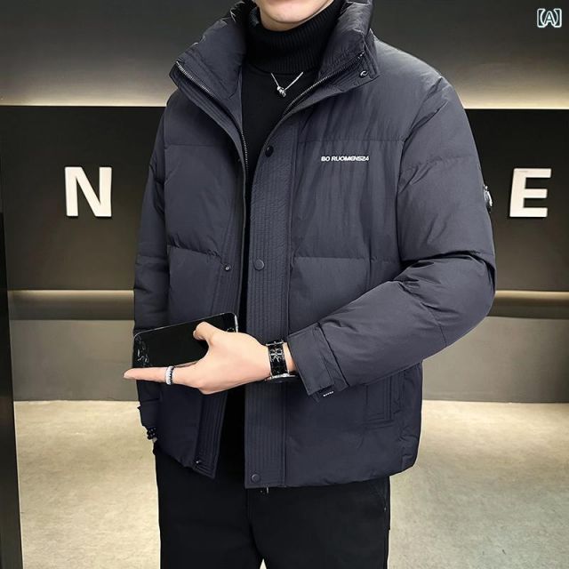 [4XL]秋冬 コーデ メンズ  服 シンプル ファッション オシャレ 大人 かっこいい 大きいサイズ ストリート 紳士服  ダウン ジャケット シンプル 無地 厚手