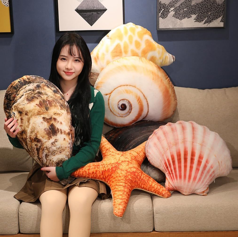牡蠣 SUPER BIG ぬいぐるみ　クッション　抱き枕 ぬいぐるみ 手触りふわふわ かき 牡蠣 海鮮 柔らかいぐるみ