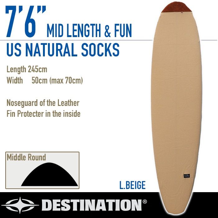 DESTINATION ディスティネーションニットケース MID 7’0” DESTINATION ニットケース US NATURAL SOCKS MID 7'0 ディスティ