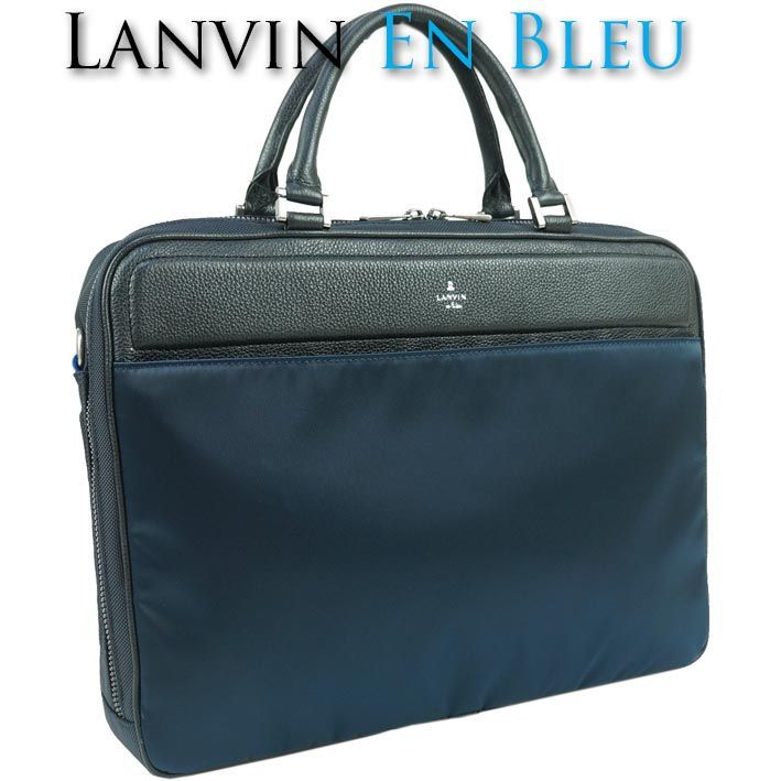 ランバンオンブルー LANVIN en Bleu ナイロン／牛革 ビジネスバッグ