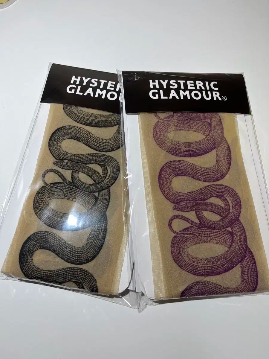 未開封 レシートO HYSTERIC GLAMOUR ヒステリックグラマー スネーク ループ ストッキング タイツ