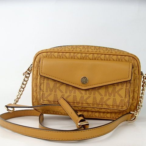 MICHAEL KORS】マイケルコース MK柄 ショルダーバッグ オレンジ MICHAEL KORS】マイケルコース MK柄 ショルダーバッグ オレンジ