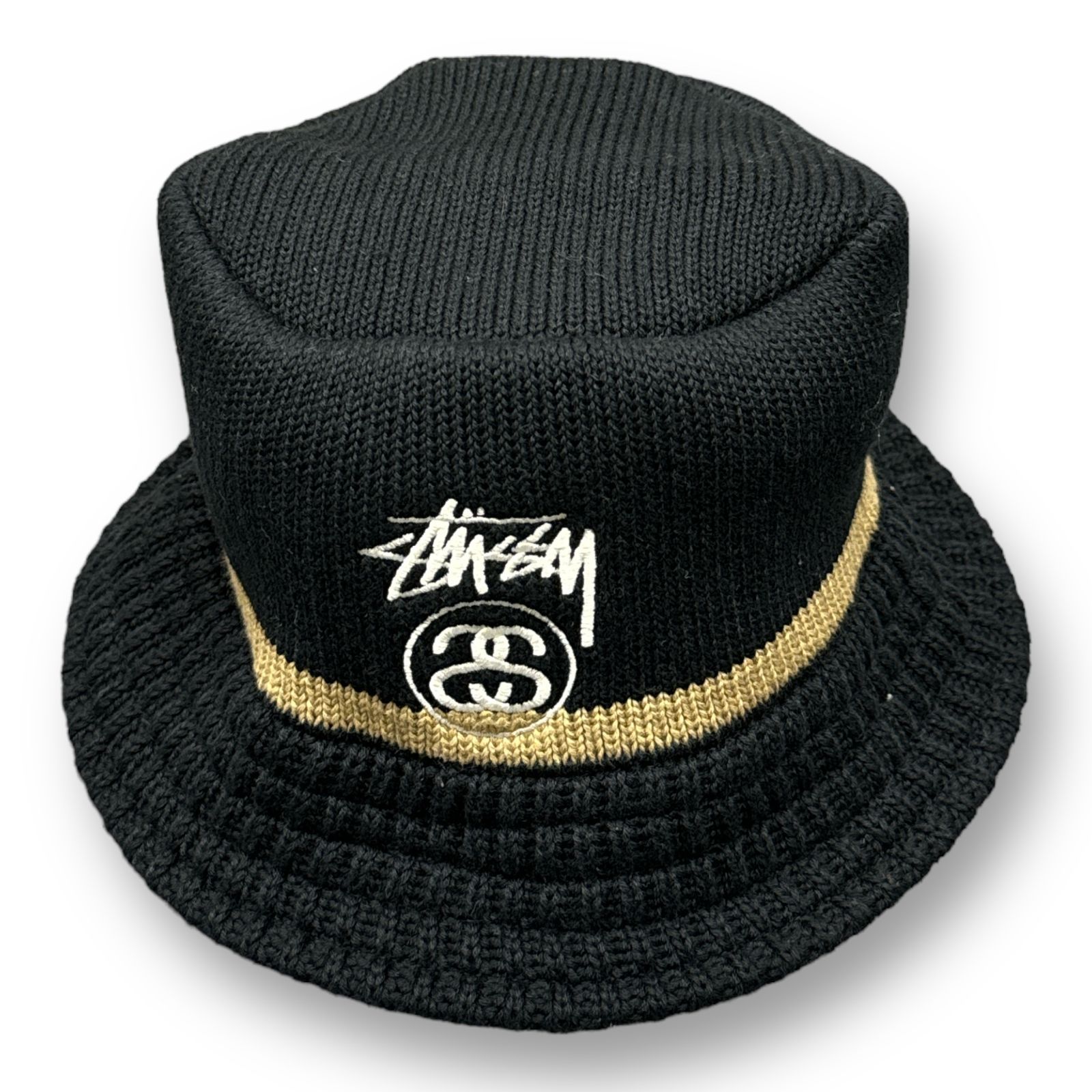 stussyStussy BUCKET HAT SS LINK KNIT ニット バケット - ハット