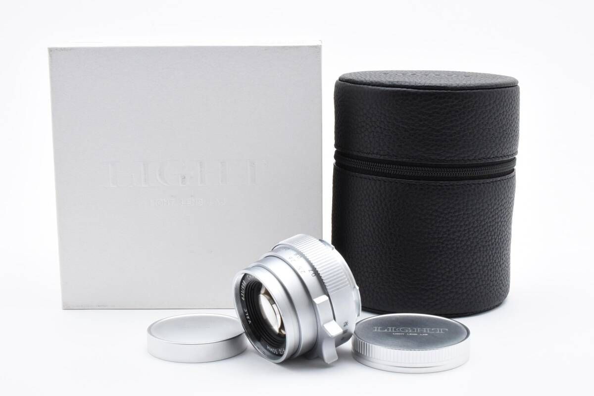 LIGHT LENS LAB 50mm F2 シルバー 周エルカン LEICA ライカ Mマウント L828 5406