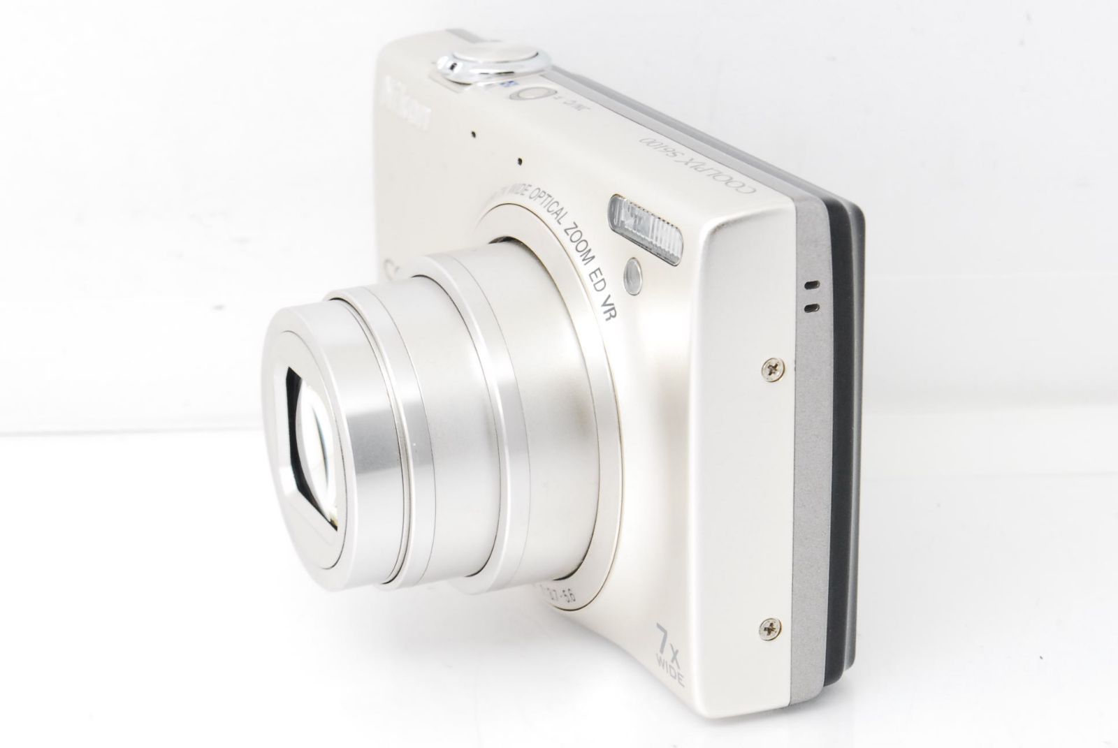 美品】NIKON ニコン COOLPIX S6100 シルバー デジタルカメラ 動作確認済