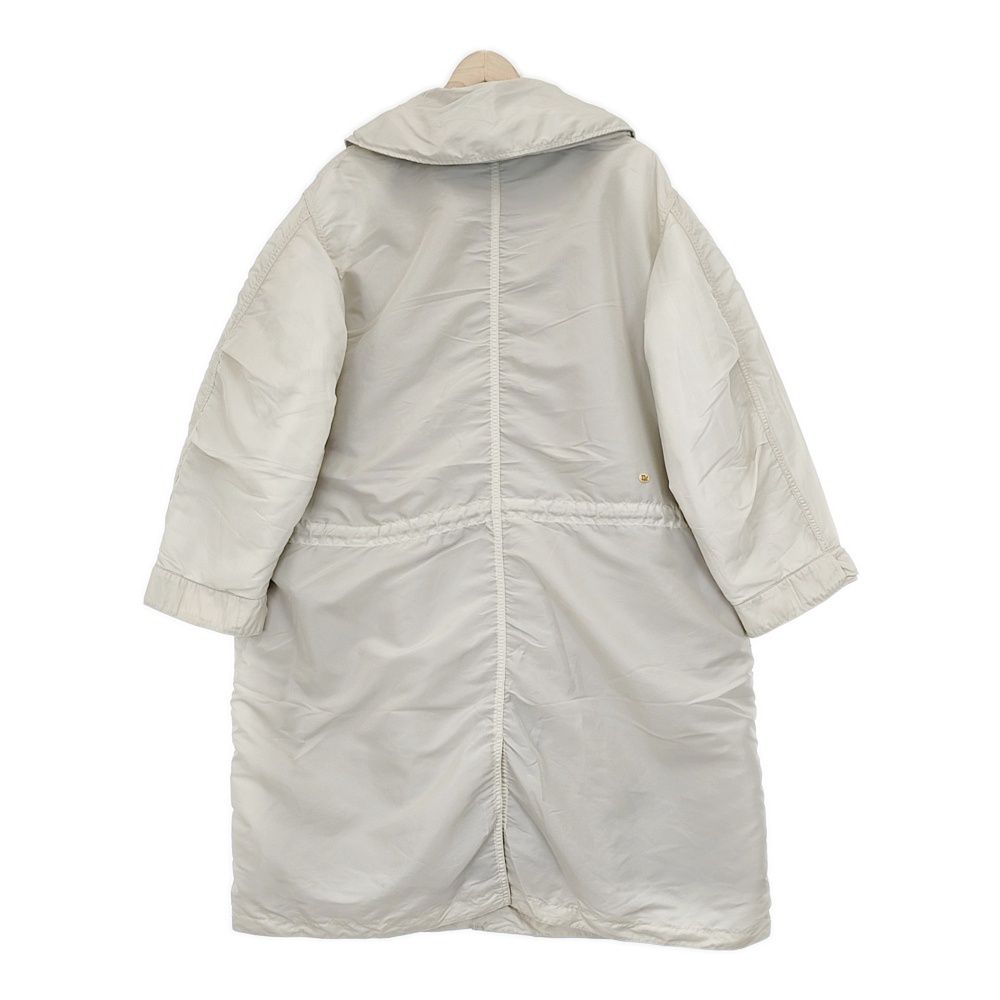 45R|45rpm ナイロン×ボアの908ダンボカラーコート 定価90200円 中綿 リバーシブル サイズ2 コート オフホワイト カーキ ブラウン レディース フォーティーファイブアールピーエム 5-1012A◆