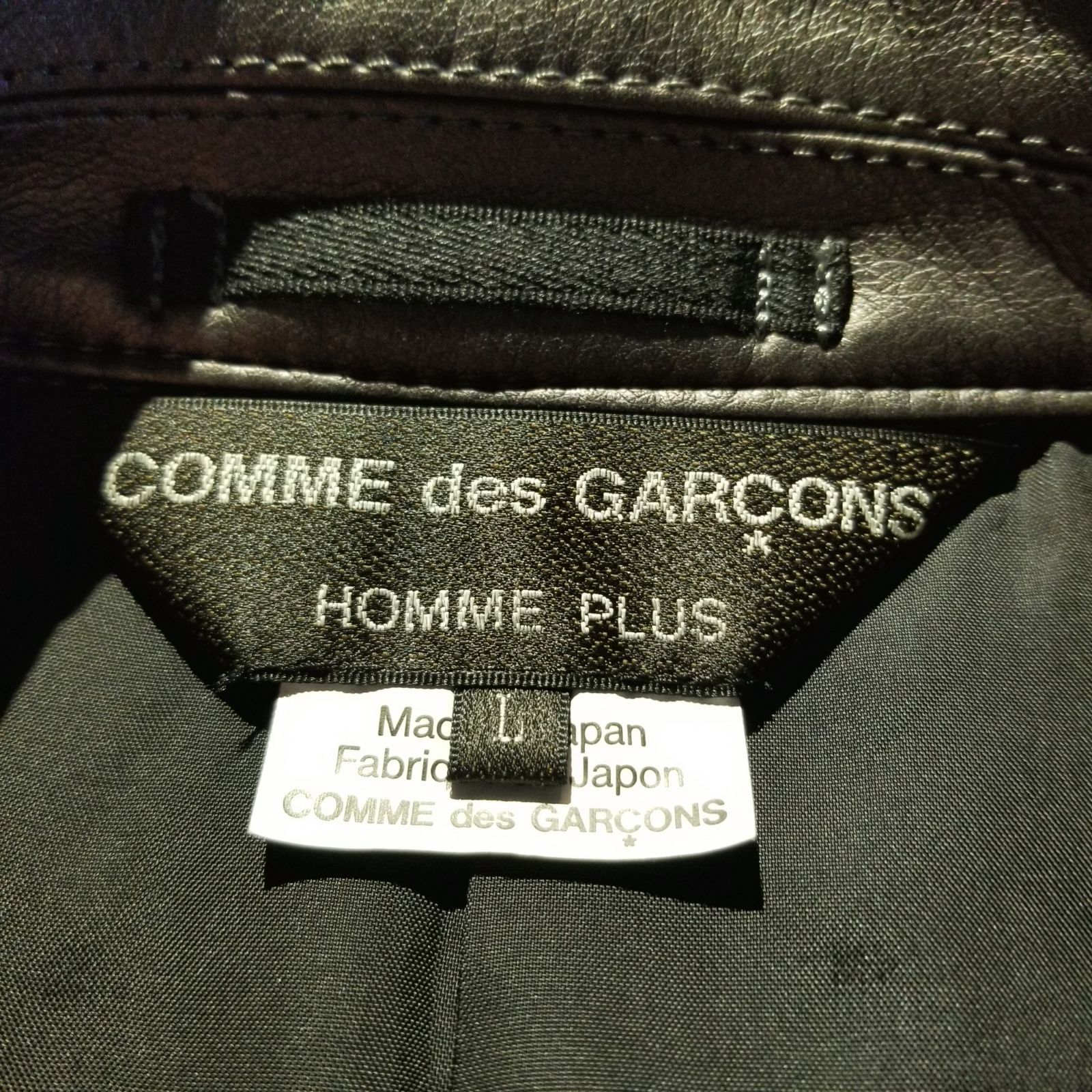 COMME des GARCONS HOMME PLUS 21ss フェイクレザー ライダース