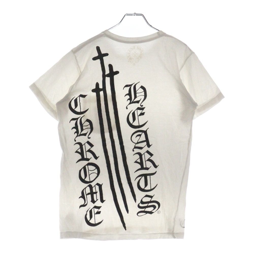 【最安値】クロムハーツTシャツ RS3クロス 半袖 サイズL グレー CHROME HEARTS (クロムハーツ) RS3 CROSS TEE アールエススリー