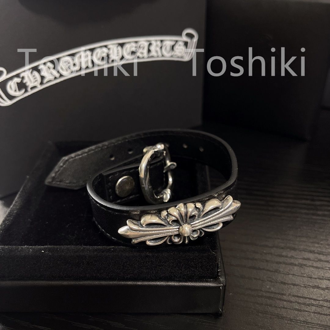 CHROME HEARTS クロムハーツ レザー ブレスレット 01