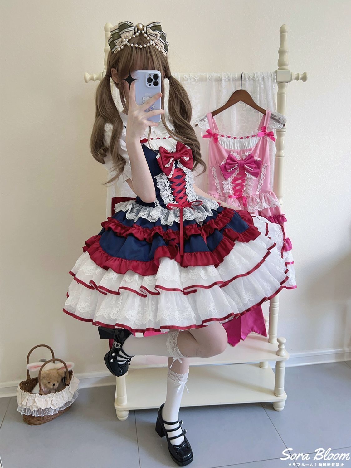 白雪姫〜りんごの森の物語〜 ジャンパースカート 白雪姫ジャンパースカート BABY JSKカチューシャ付 白雪姫～りんごの森