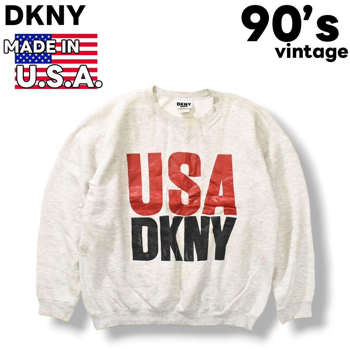 ☆ヴィンテージ 90s DKNY スウェット ダナキャラン ニューヨーク 