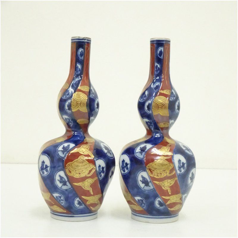 【徳利　会津本郷　染付牡丹文・35・鑑賞】酒器 骨董 鑑賞陶磁器 インテリア 徳利 会津本郷 染付牡丹文・35・鑑賞】酒器 骨董 鑑賞陶磁器